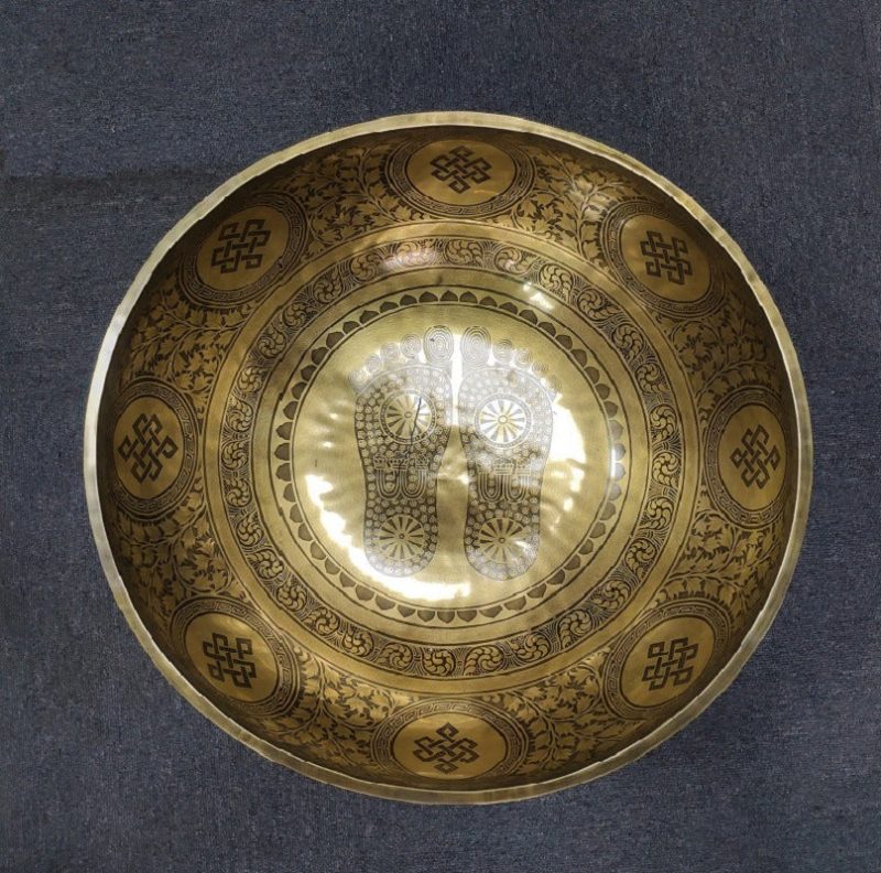 Antique Singing Bowl-Tibetan temple series-Zen Grounding "Footie" - Image 2