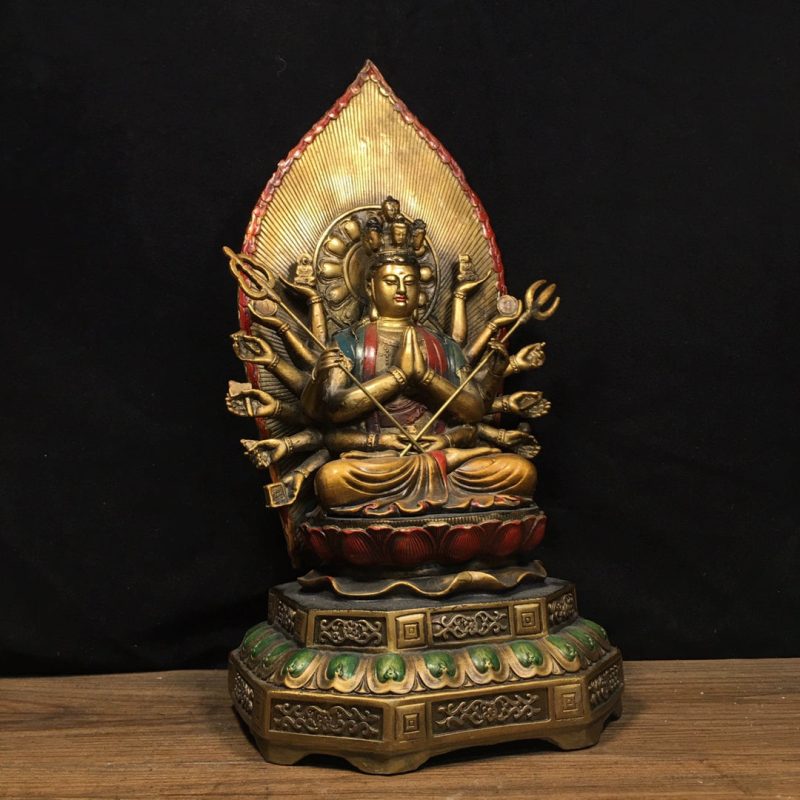 Avalokiteśvara WISDOM Tibetan Statue for Eliminating Difficulty - Image 4