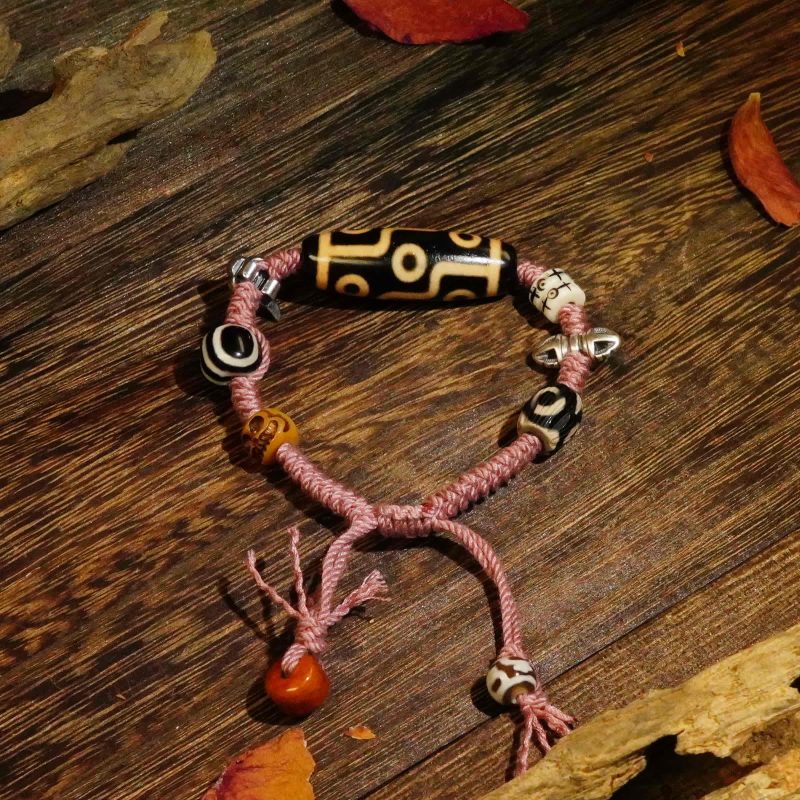 Nine Eyes Dzi Beads Tibetan Millennium Dzi Beads - Image 2