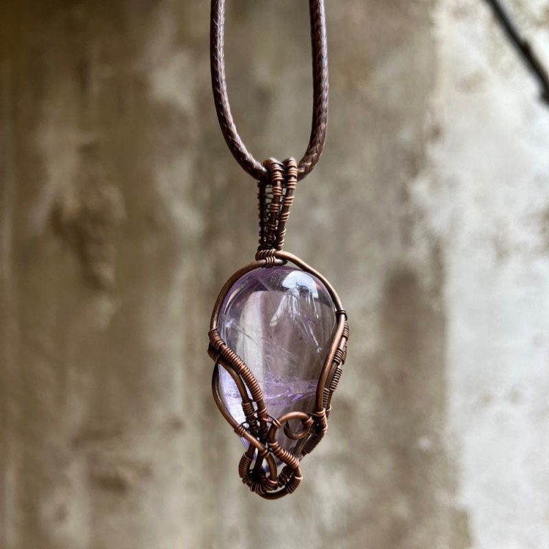 Cosmic Serenity Stream Amethyst Pendant - Image 2