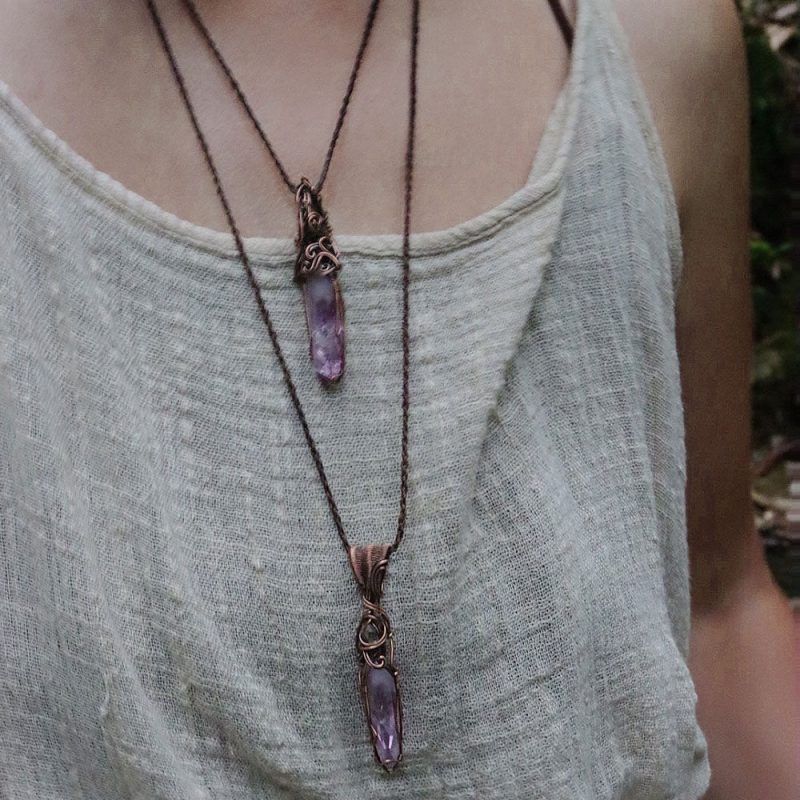 Zen Aura Essence Amethyst Pendant - Image 2