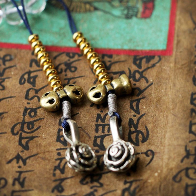 108 Mala Beads Crystal Healing Dorje Symbol Necklace - Image 6