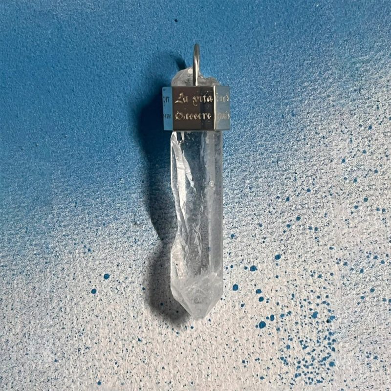 Customizable Energy Talisman Clarity Quartz Pendant - Image 6