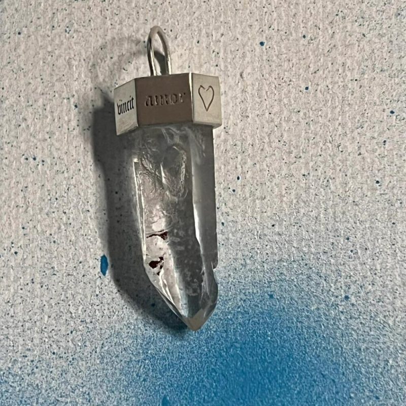 Customizable Energy Talisman Clarity Quartz Pendant - Image 5