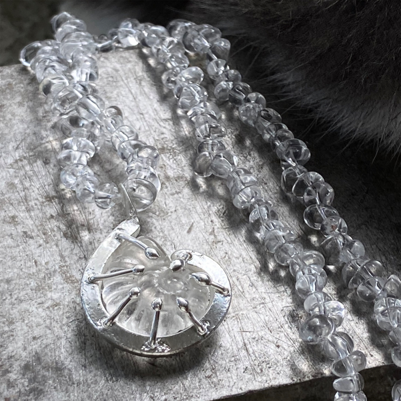 Harmony Nautilus Clear Quartz Necklace - Image 4