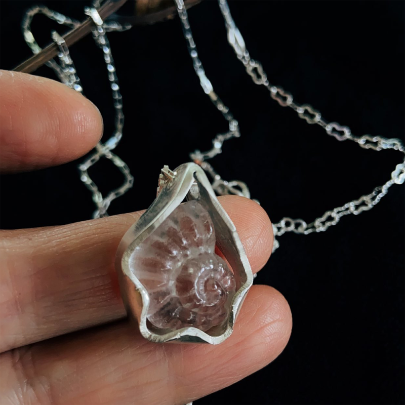 Infinite Clarity Clear Quartz Necklace - Image 4