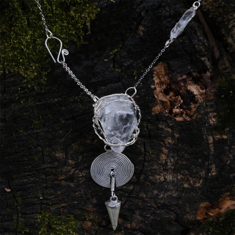 Calm Whisper Clear Quartz  Necklace - Image 2