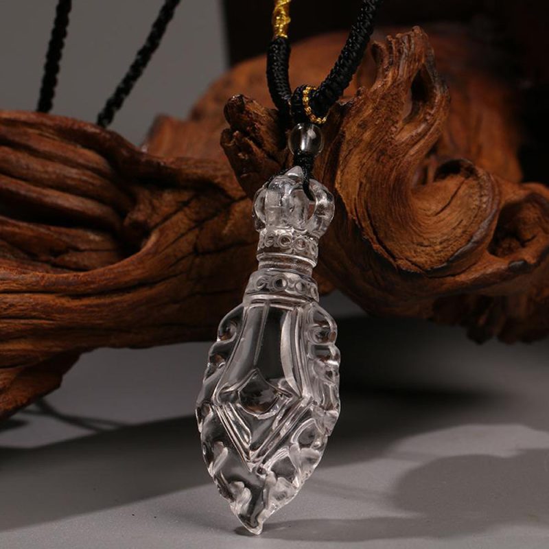 Wisdom Sword Clear Quartz Pendant - Image 3