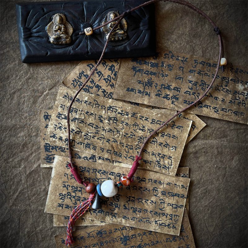 Tibetan Guardian Yak Bone Necklace - Image 2