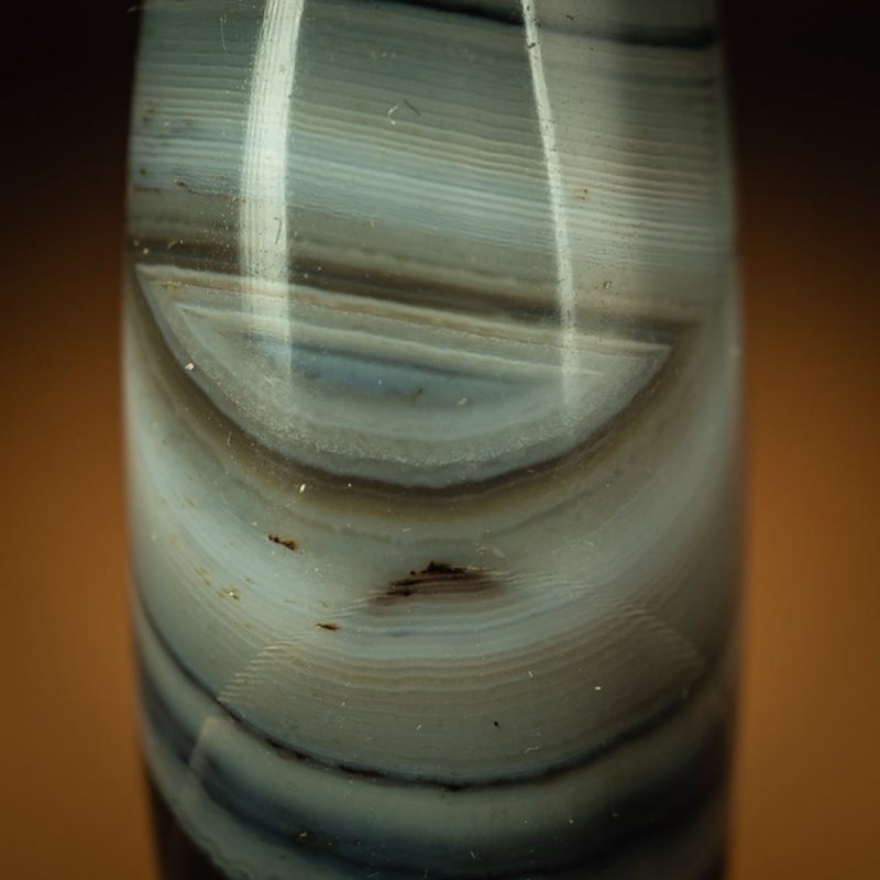 Blue-Chint Agate Eye Pendant – Mystical Swirls of Tibetan Craftsmanship - Image 3