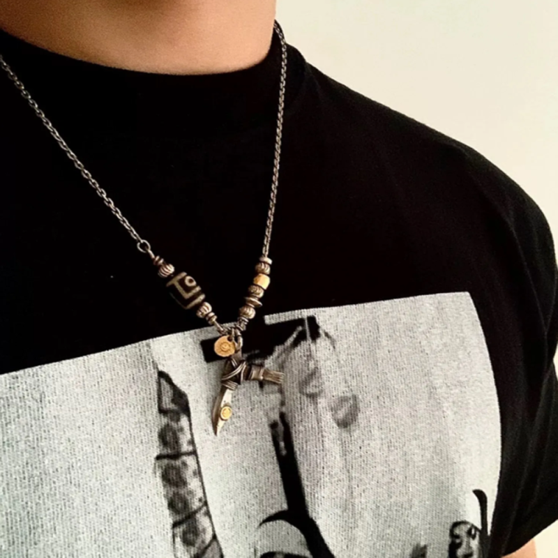 Silver Dagger Guardian Talisman Pendant - Image 4