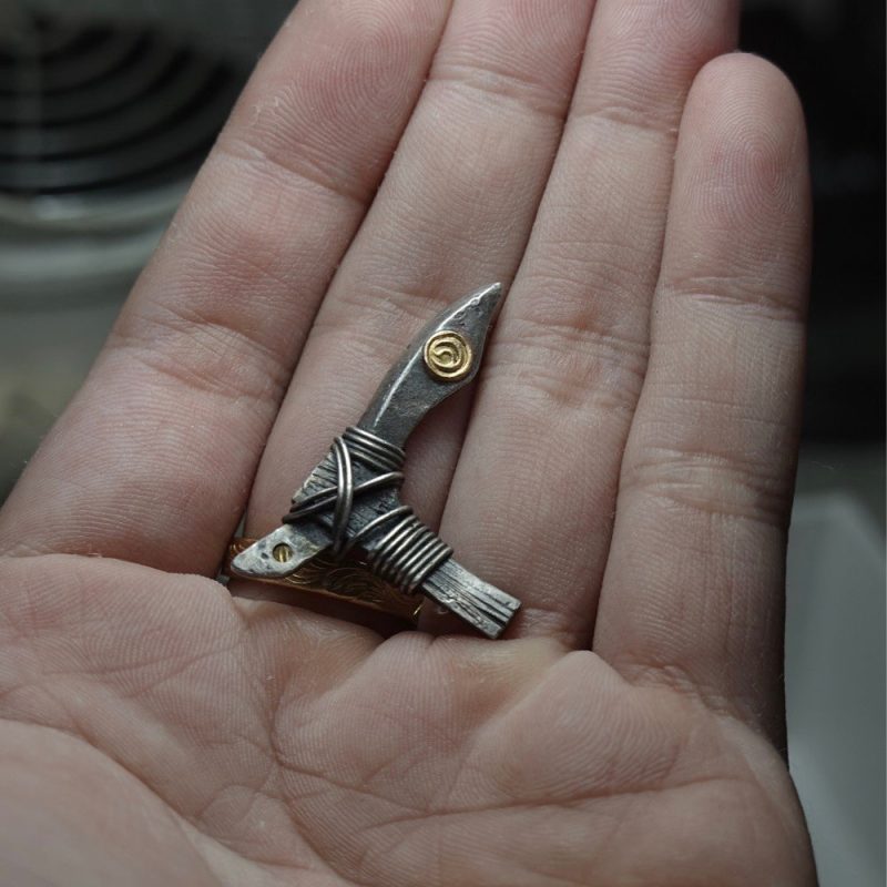 Silver Dagger Guardian Talisman Pendant - Image 3