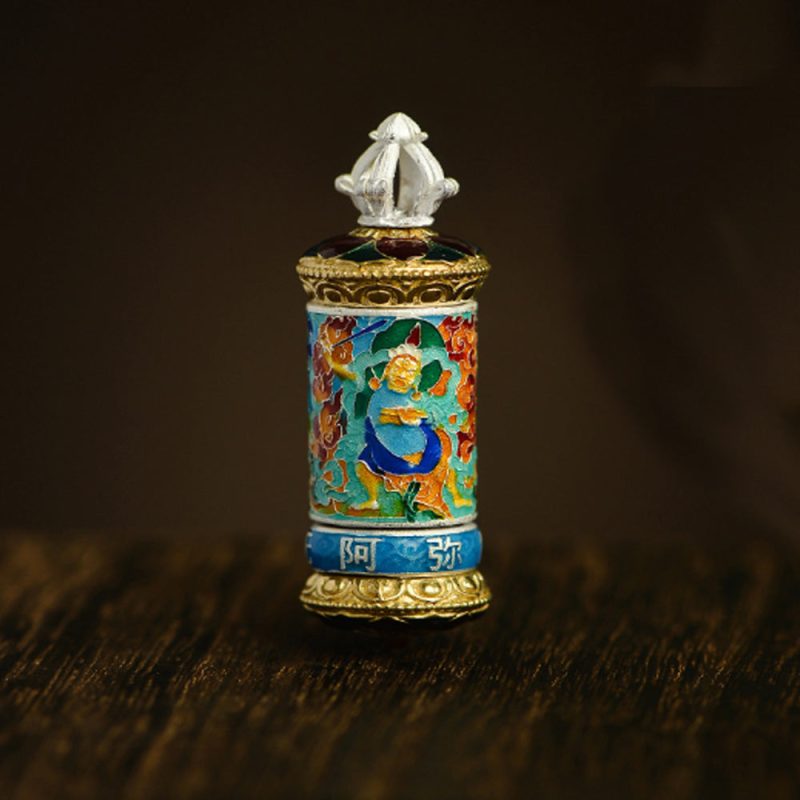 Guardian Prayer Wheel Pendant - Image 6