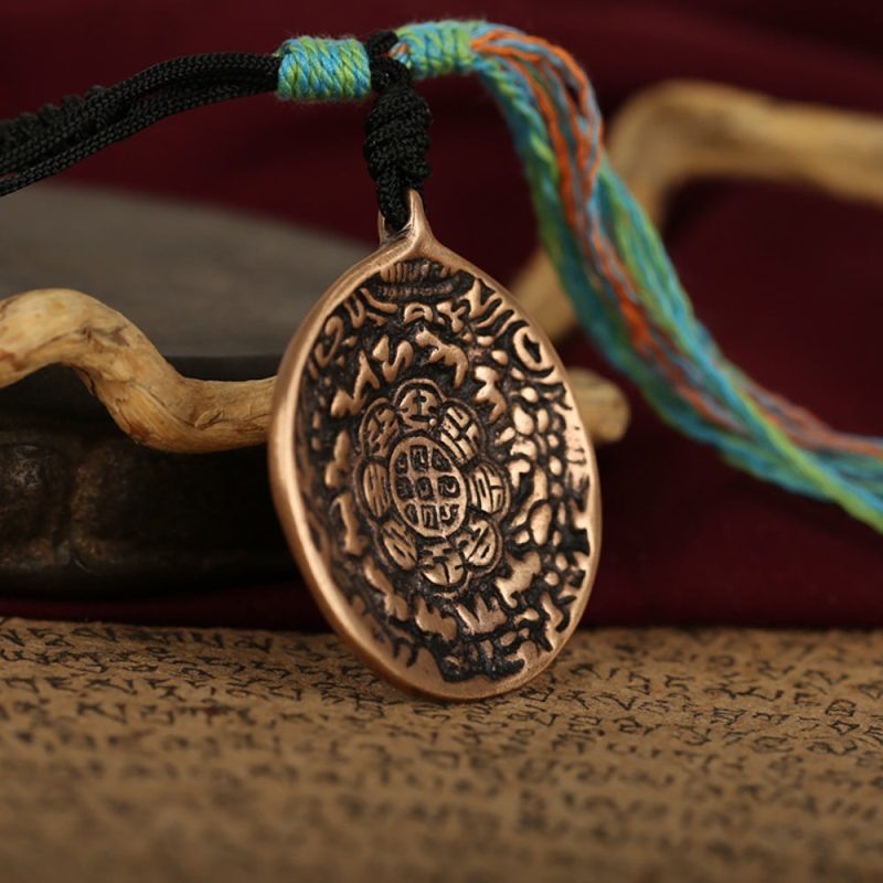 Wealth Circle Pendant - Handcrafted Prosperity Talisman Copper - Image 3