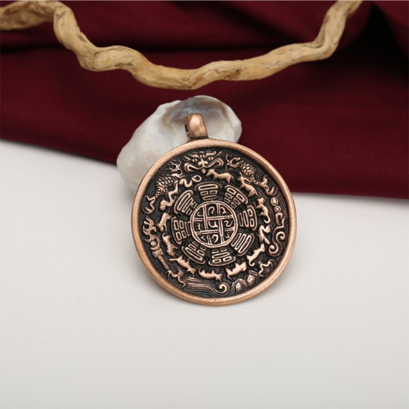 Prosperity Talisman Pendant Handcrafted Copper Wealth Talisman - Image 6