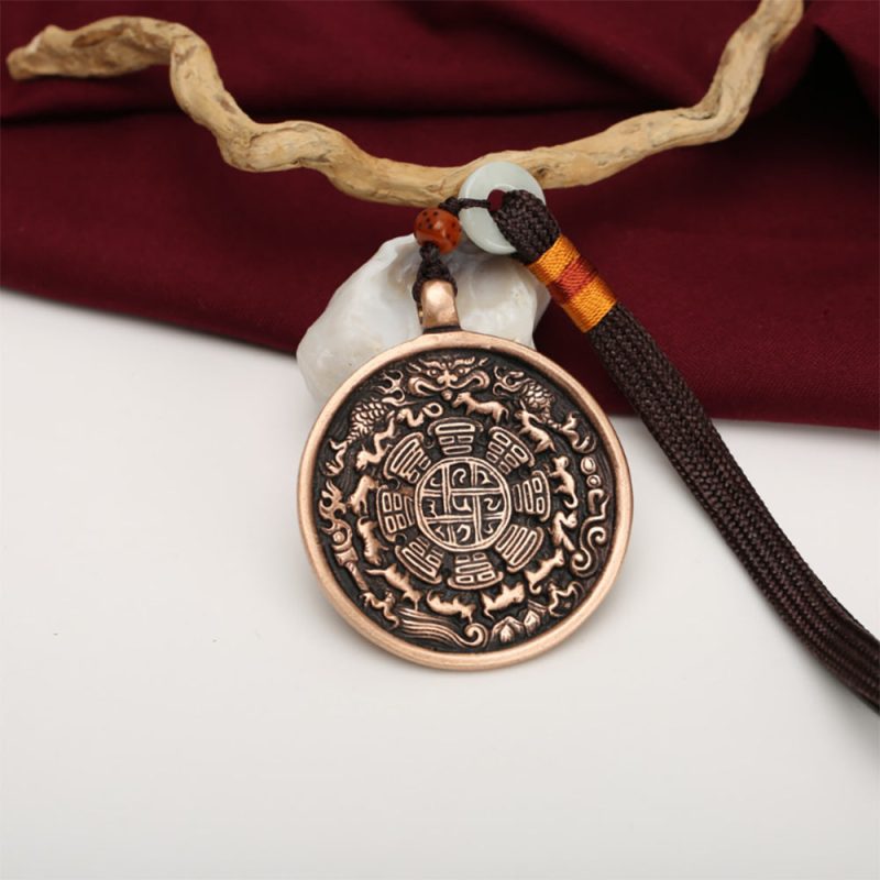 Prosperity Talisman Pendant Handcrafted Copper Wealth Talisman - Image 7