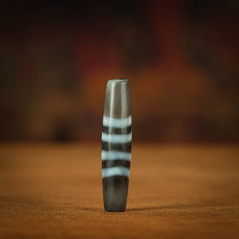 Seven-Line Pure Dzi Pendant - Symbol of Protection and Power - Image 5