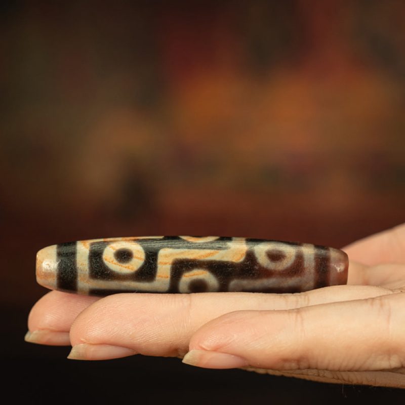 Nine-Eye Dzi Pendant – The King of Tibetan Talismans - Image 4