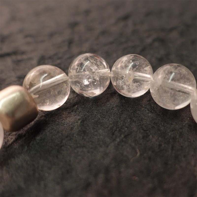 Pure Tranquility Tibetan White Quartz & Silver Wishful Cloud Bracelet - Image 5
