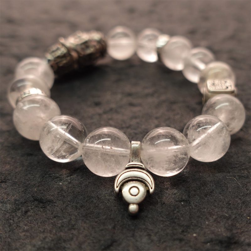 Purity & Wealth Tibetan Clear Quartz Silver Zakhiram Bracelet - Image 8