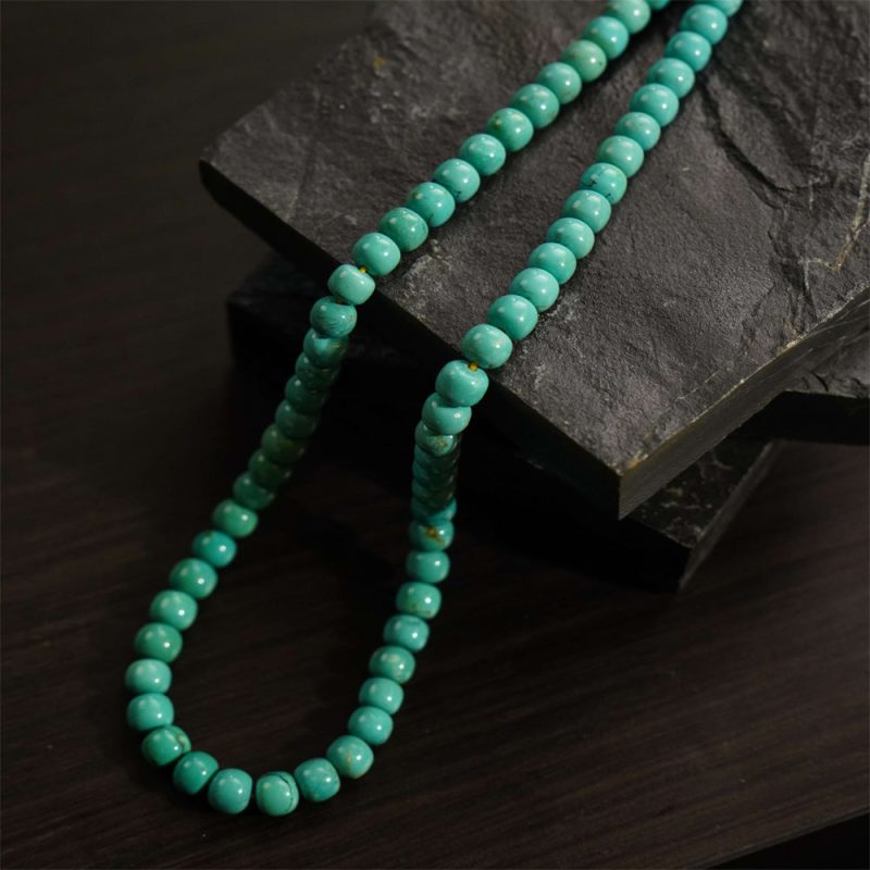 Turquoise Health Mala Necklace 108 Bead Meditation for Wellness - Image 3