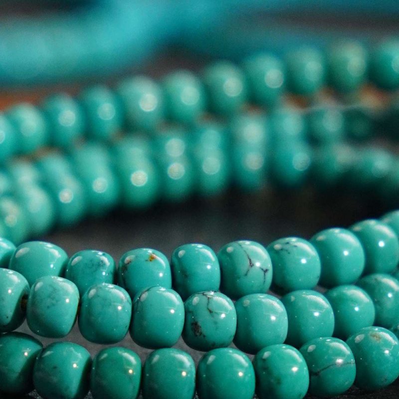 Turquoise Health Mala Necklace 108 Bead Meditation for Wellness - Image 4