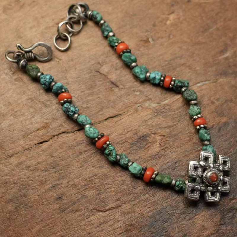 Wealth Guardian Turquoise Silver Bracelet - Image 3