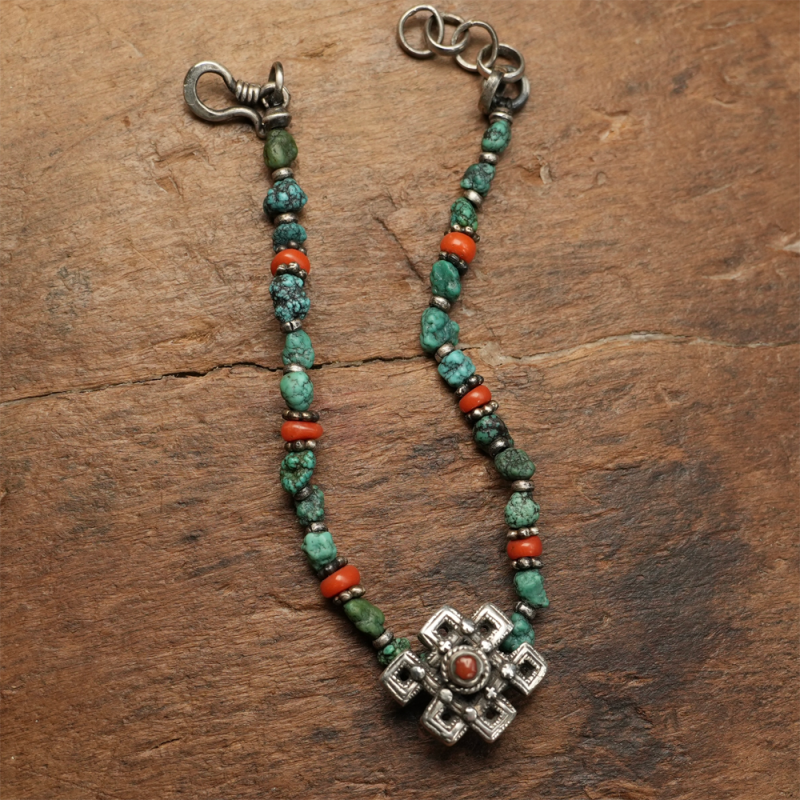 Wealth Guardian Turquoise Silver Bracelet - Image 4