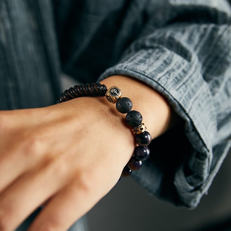 Prosperity Flame Tiger Eye and Silver Bracelet - Image 3