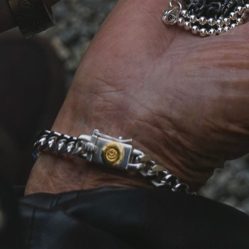 Crane Totem Silver 18K Gold Protection Bracelet - Image 2