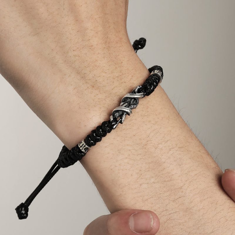 Guardian Knot Handcrafted Silver Bracelet - Image 5