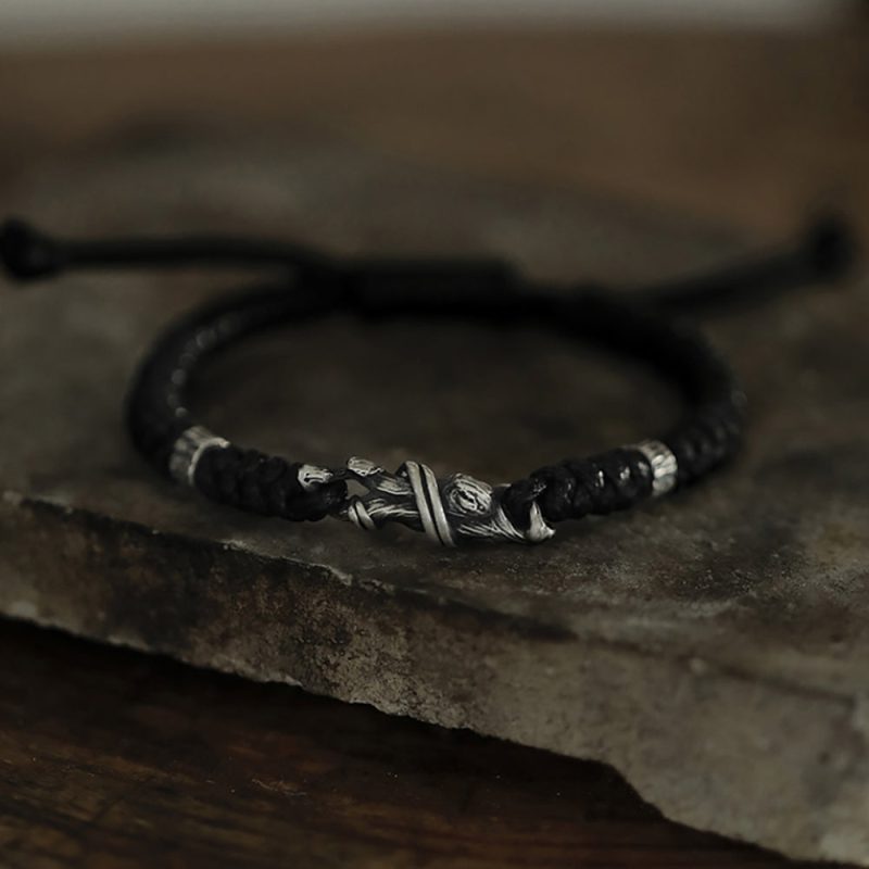 Guardian Knot Handcrafted Silver Bracelet - Image 3