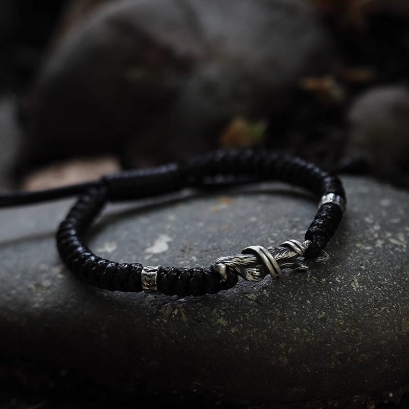 Guardian Knot Handcrafted Silver Bracelet - Image 2