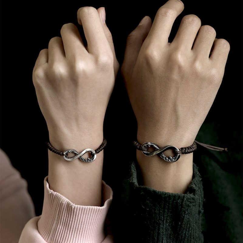 Infinity Guard Handcrafted Silver Bracelet - Image 4