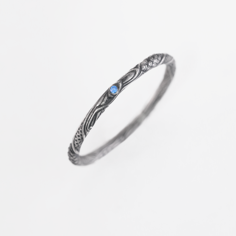Protective Lotus Energy Sterling Silver Bracelet - Image 2
