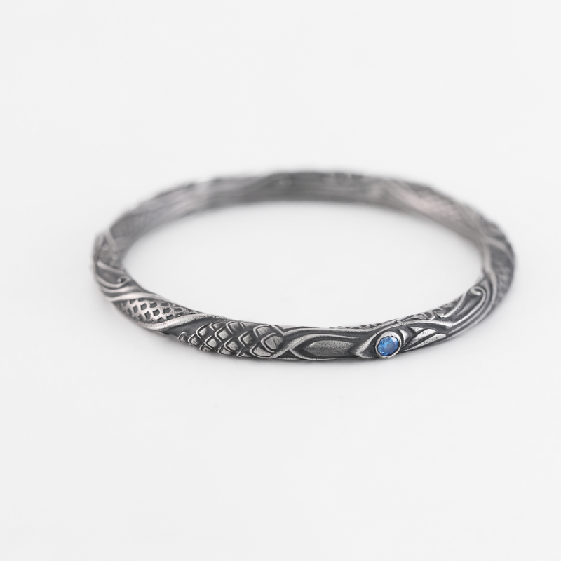 Protective Lotus Energy Sterling Silver Bracelet - Image 5