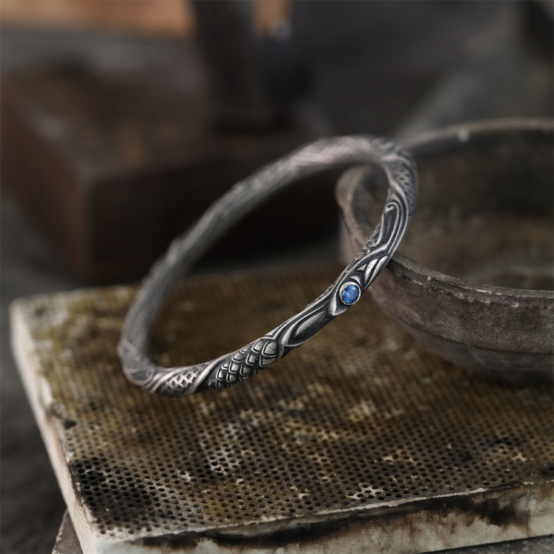 Protective Lotus Energy Sterling Silver Bracelet - Image 6