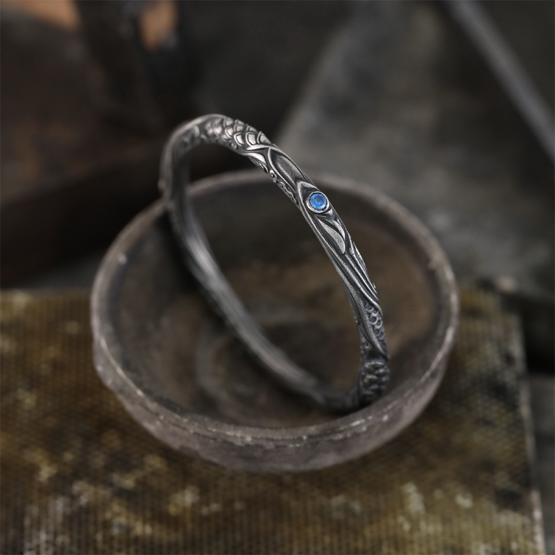 Protective Lotus Energy Sterling Silver Bracelet - Image 7