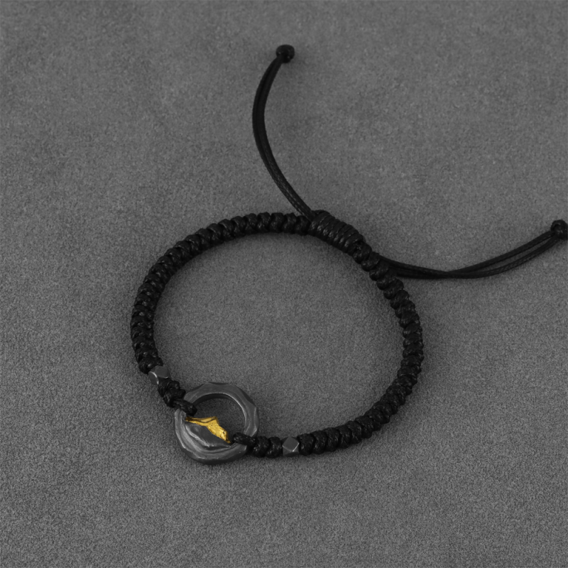 Sunshine on Golden Mountain Sterling Silver Blessing Bracelet - Image 4