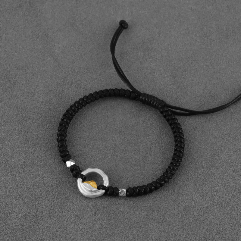 Sunshine on Golden Mountain Sterling Silver Blessing Bracelet - Image 5