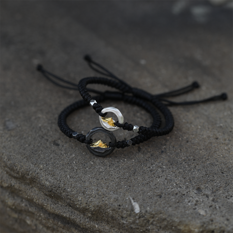 Sunshine on Golden Mountain Sterling Silver Blessing Bracelet - Image 6
