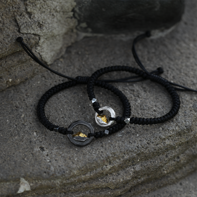 Sunshine on Golden Mountain Sterling Silver Blessing Bracelet - Image 7