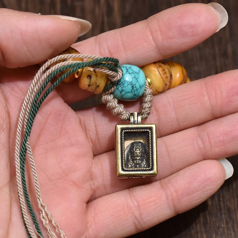 Prosperity Tibetan Dzi Yak Bone Bracelet - Image 3