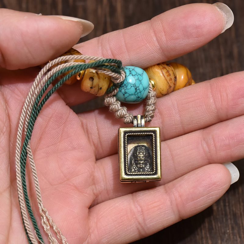 Prosperity Tibetan Dzi Yak Bone Bracelet - Image 5