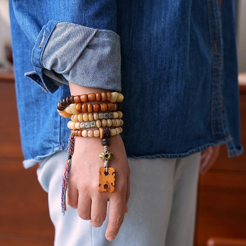Abundance Yak Bone 108 Mala Beads Necklace - Image 3