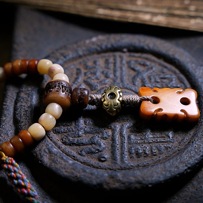 Abundance Yak Bone 108 Mala Beads Necklace - Image 6