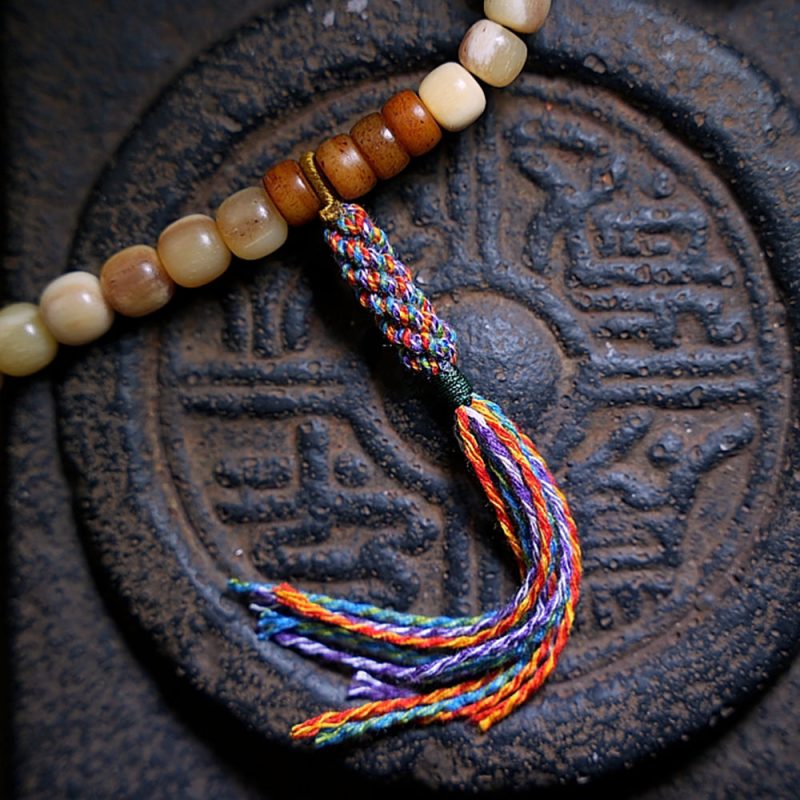 Abundance Yak Bone 108 Mala Beads Necklace - Image 9