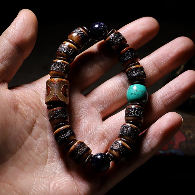 Guardian Agate and Yak Bone Protection Bracelet - Image 3