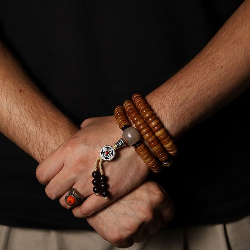 Vitality Yak Bone 108 Mala Beads Necklace - Image 4