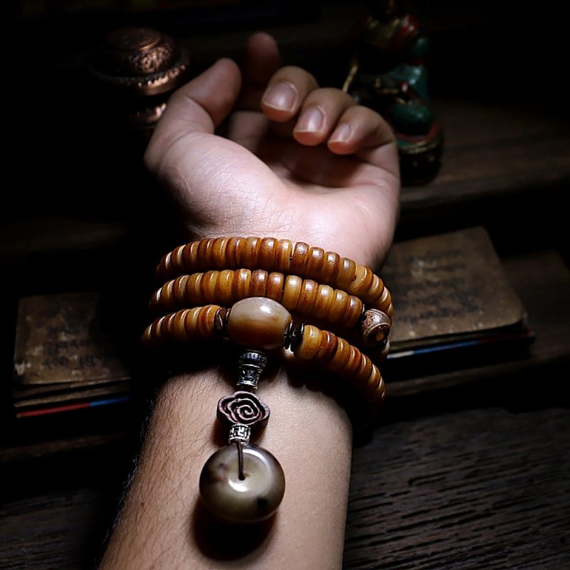 Vitality Yak Bone 108 Mala Beads Necklace - Image 5